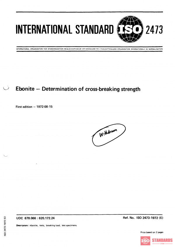 ISO 2473:1972 PDF