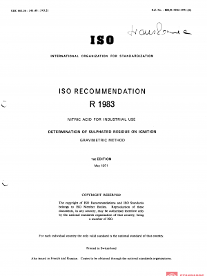 ISO/R 1983:1971 PDF