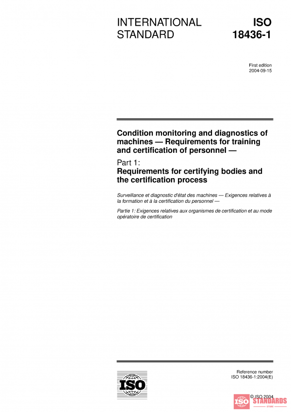 ISO 18436-1:2004 PDF