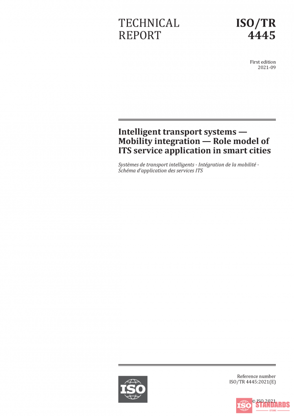 ISO/TR 4445:2021 PDF