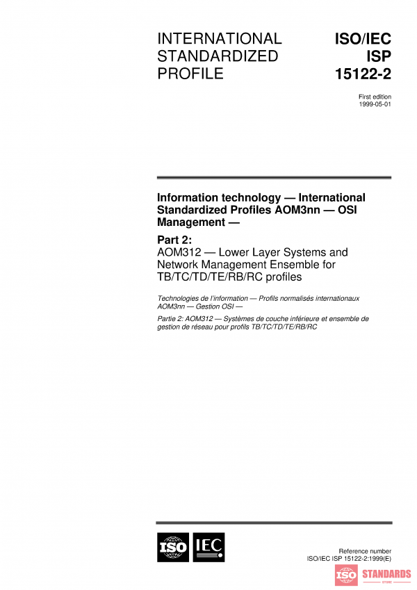 ISO/IEC ISP 15122-2:1999 PDF