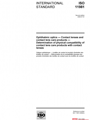 ISO 11981:2009 PDF
