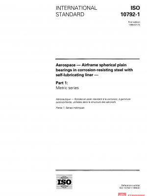 ISO 10792-1:1995 PDF