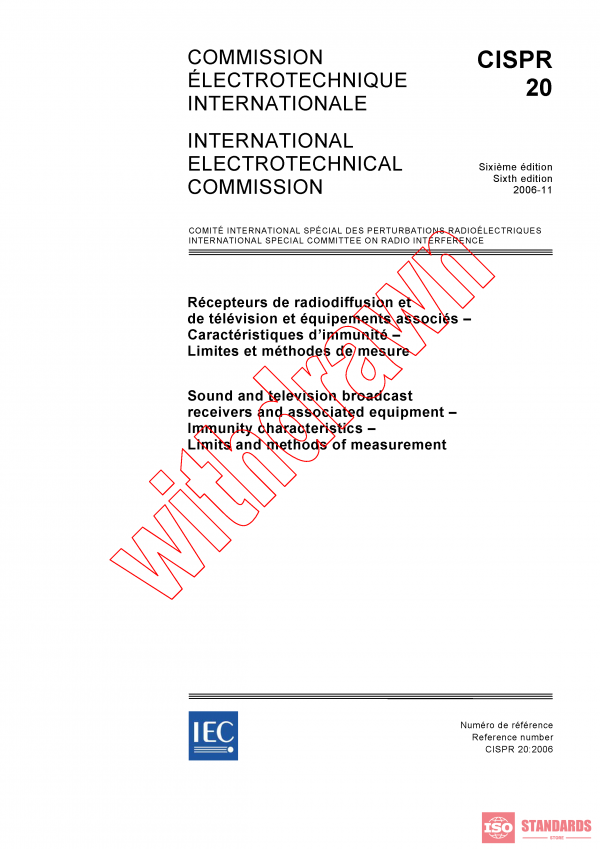 CISPR 20:2006 PDF