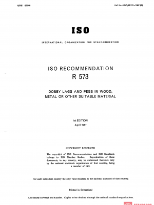 ISO/R 573:1967 PDF