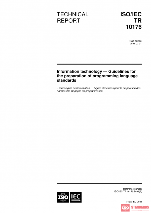 ISO/IEC TR 10176:2001 PDF