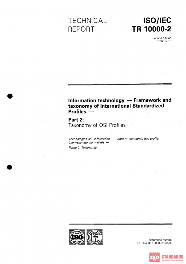 ISO/IEC TR 10000-2:1992 PDF
