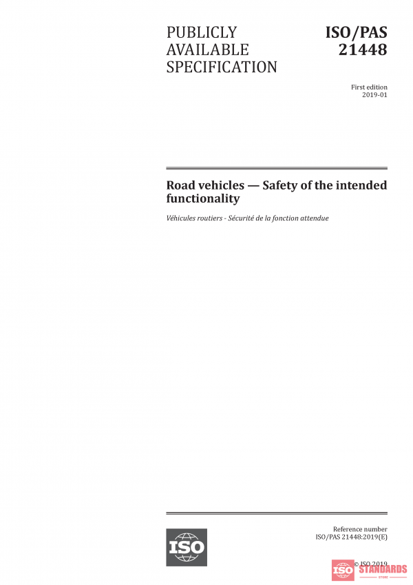 ISO/PAS 21448:2019 PDF