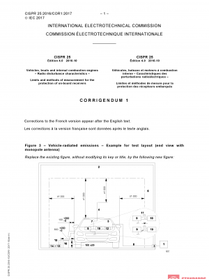 CISPR 25:2016/COR1:2017 PDF