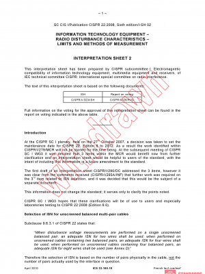 CISPR 22:2008/ISH2:2010 PDF