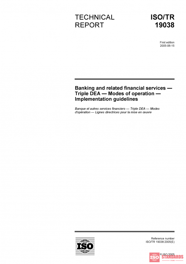 ISO/TR 19038:2005 PDF