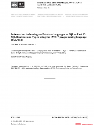 ISO/IEC 9075-13:2016/Cor 2:2022 PDF
