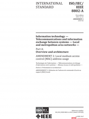 ISO/IEC/IEEE 8802-A:2015/Amd 2:2019 PDF