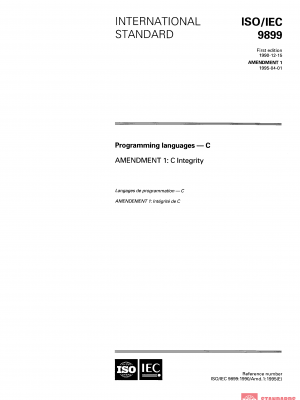 ISO/IEC 9899:1990/AMD1:1995 PDF