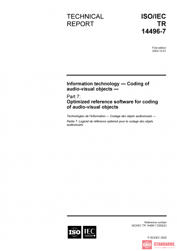 ISO/IEC TR 14496-7:2002 PDF