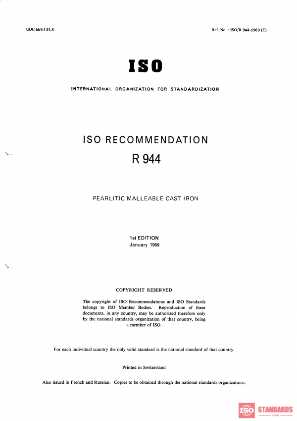 ISO/R 944:1969 PDF