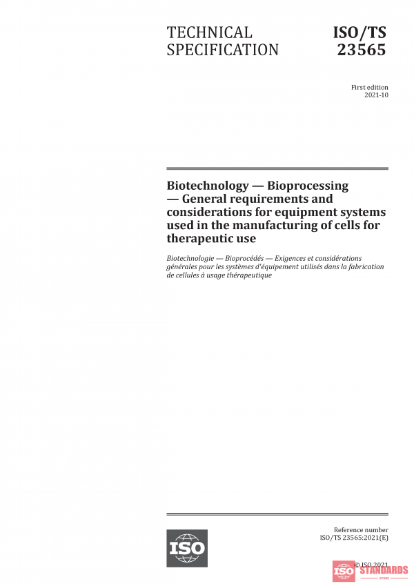 ISO/TS 23565:2021 PDF