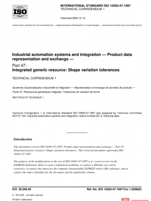 ISO 10303-47:1997/Cor 1:2000 PDF