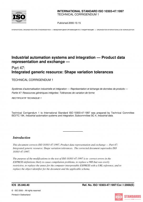 ISO 10303-47:1997/Cor 1:2000 PDF