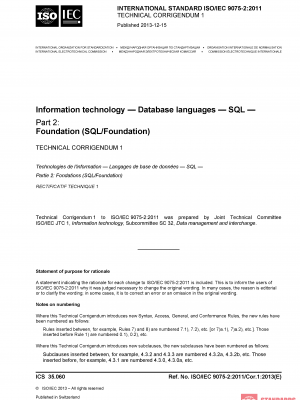 ISO/IEC 9075-2:2011/Cor 1:2013 PDF