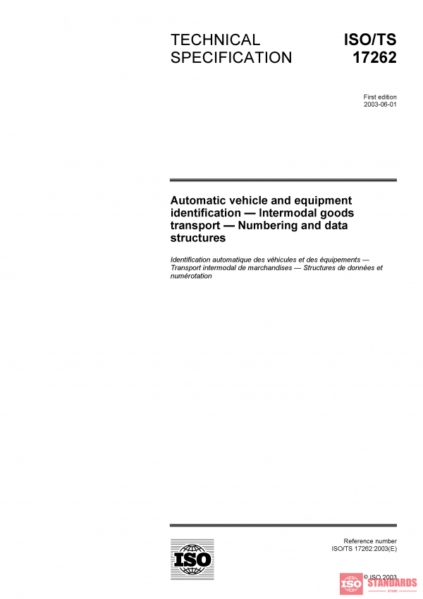 ISO/TS 17262:2003 PDF
