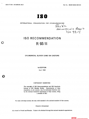 ISO/R 93-3:1969 PDF