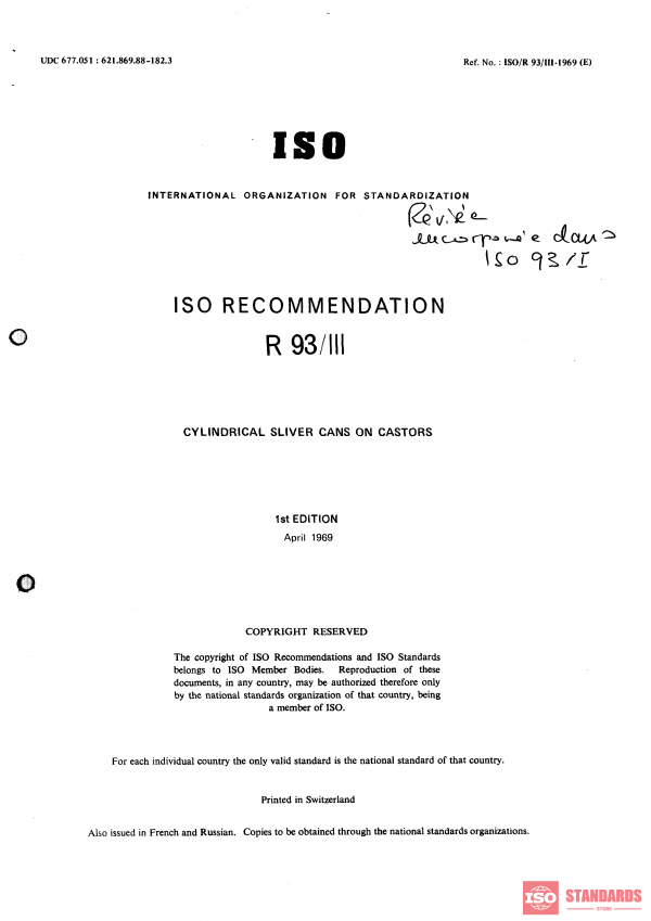 ISO/R 93-3:1969 PDF