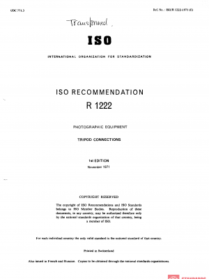 ISO/R 1222:1971 PDF