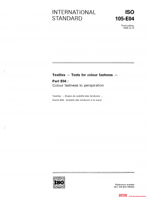 ISO 105-E04:1989 PDF