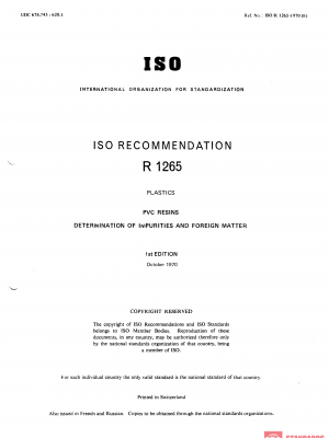 ISO/R 1265:1970 PDF
