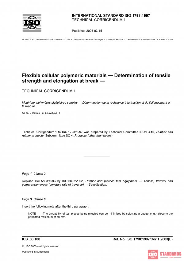 ISO 1798:1997/Cor 1:2003 PDF