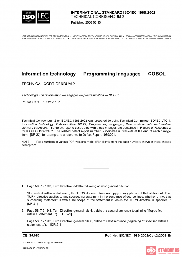 ISO/IEC 1989:2002/Cor 2:2006 PDF