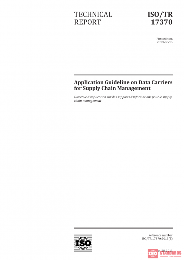 ISO/TR 17370:2013 PDF