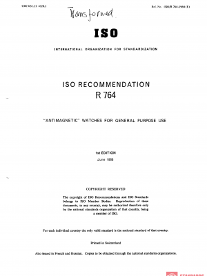 ISO/R 764:1968 PDF
