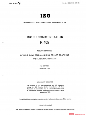 ISO/R 465:1965 PDF
