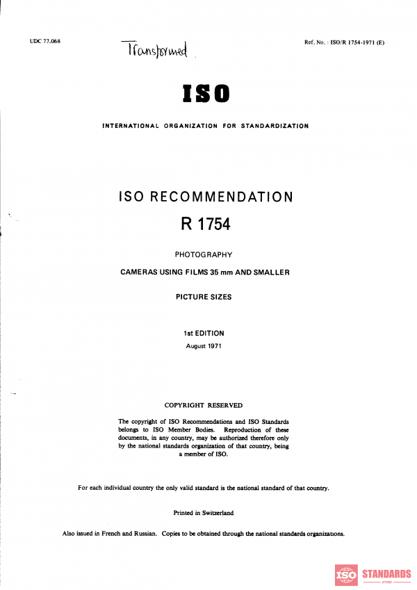 ISO/R 1754:1971 PDF