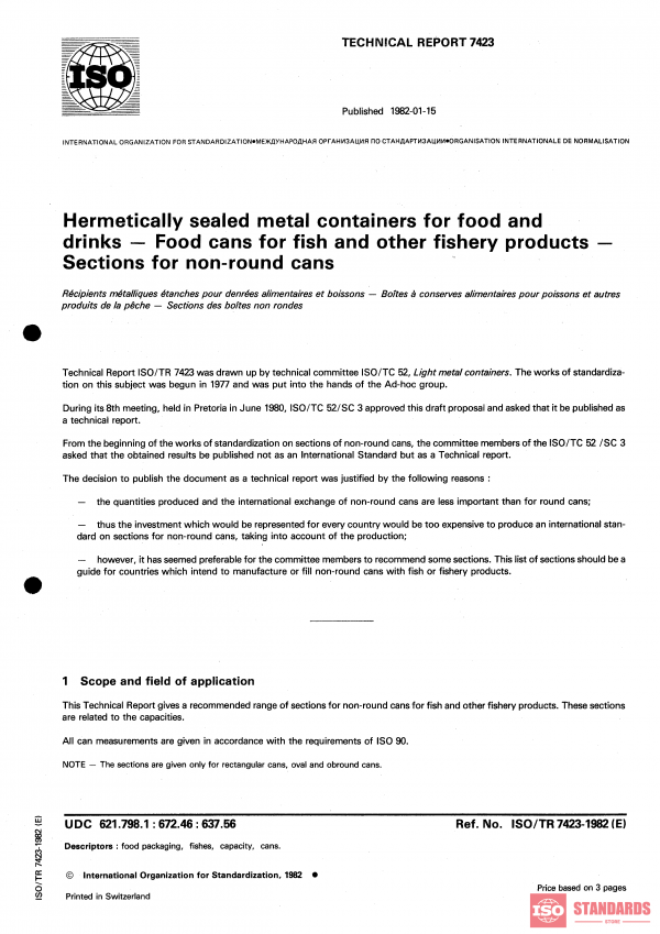 ISO/TR 7423:1982 PDF