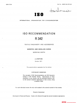 ISO/R 342:1971 PDF