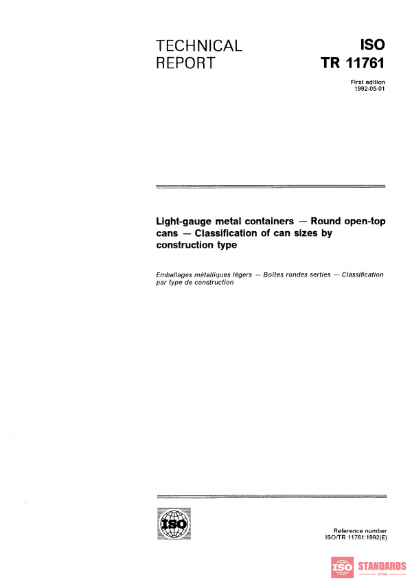 ISO/TR 11761:1992 PDF
