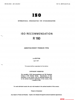 ISO/R 160:1971 PDF