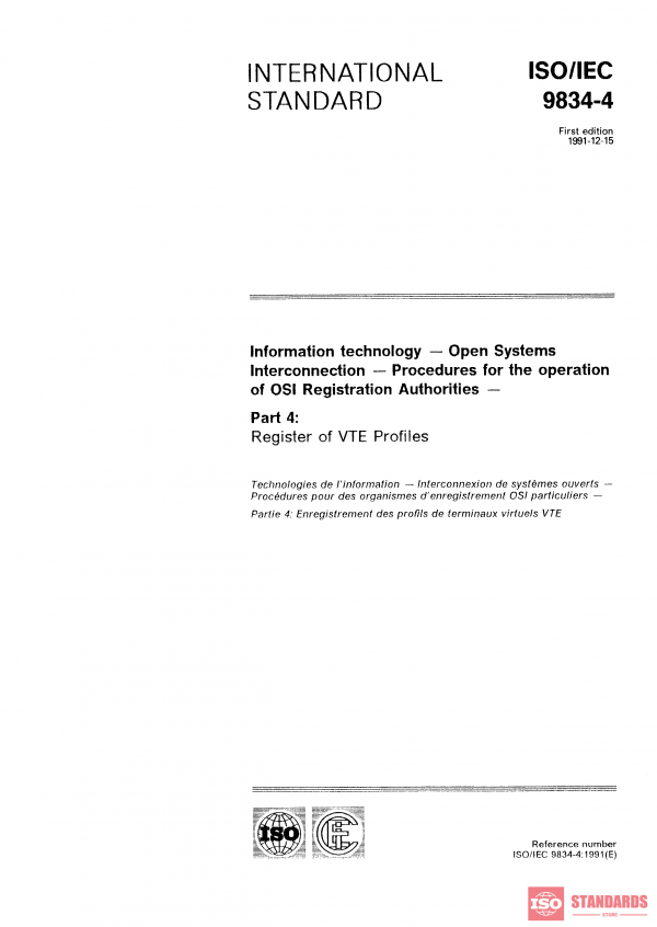 ISO/IEC 9834-4:1991 PDF