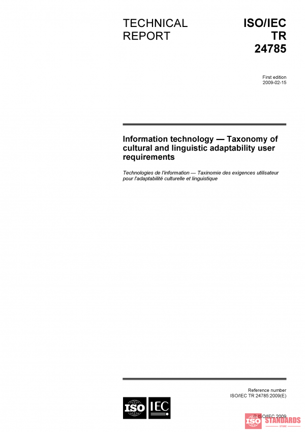 ISO/IEC TR 24785:2009 PDF