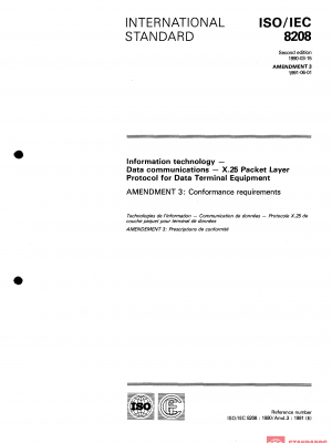 ISO/IEC 8208:1990/Amd 3:1991 PDF