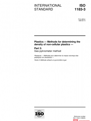 ISO 1183-3:1999 PDF