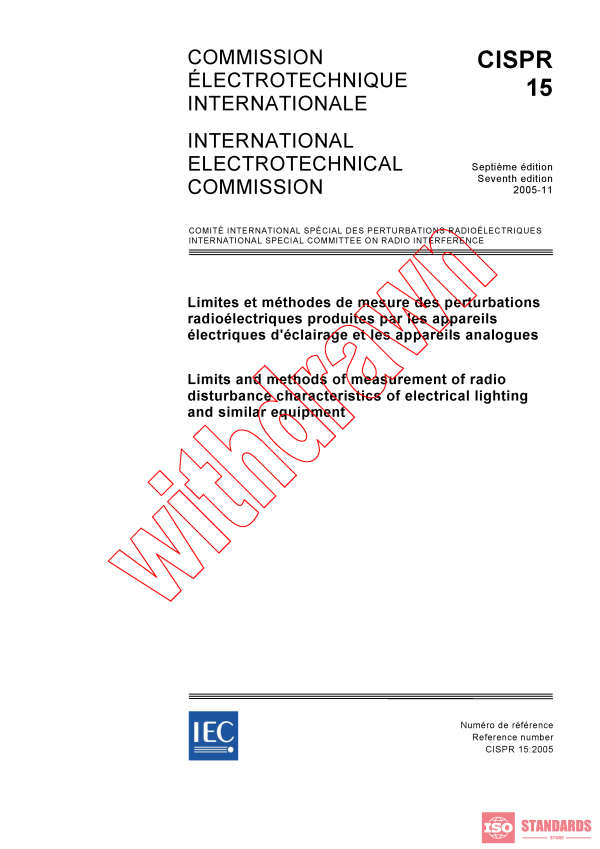 CISPR 15:2005 PDF