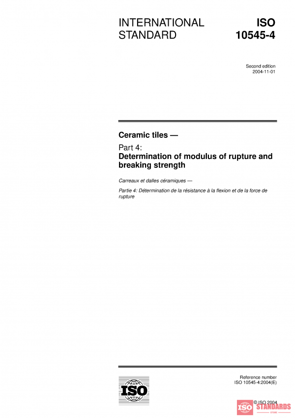ISO 10545-4:2004 PDF