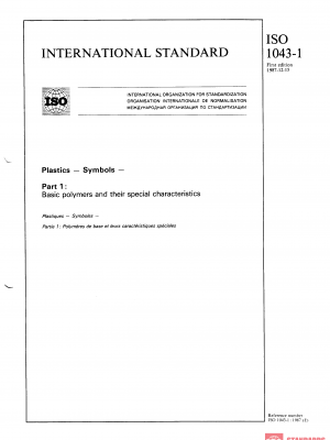 ISO 1043-1:1987 PDF
