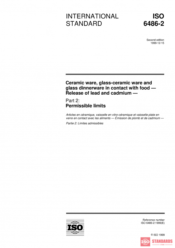 ISO 6486-2:1999 PDF