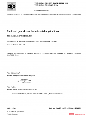 ISO/TR 13593:1999/Cor 1:2005 PDF
