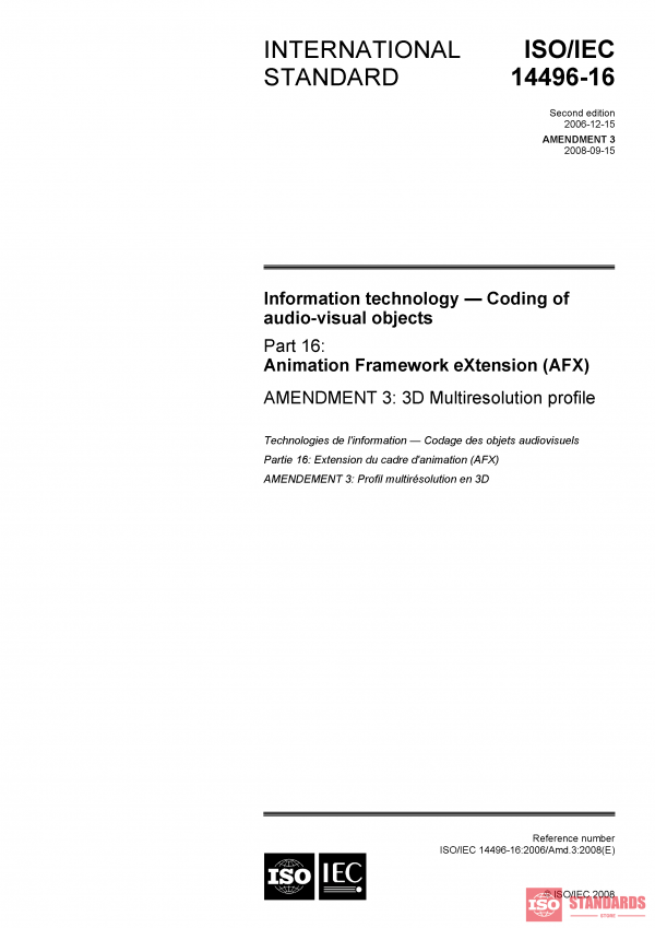 ISO/IEC 14496-16:2006/Amd 3:2008 PDF